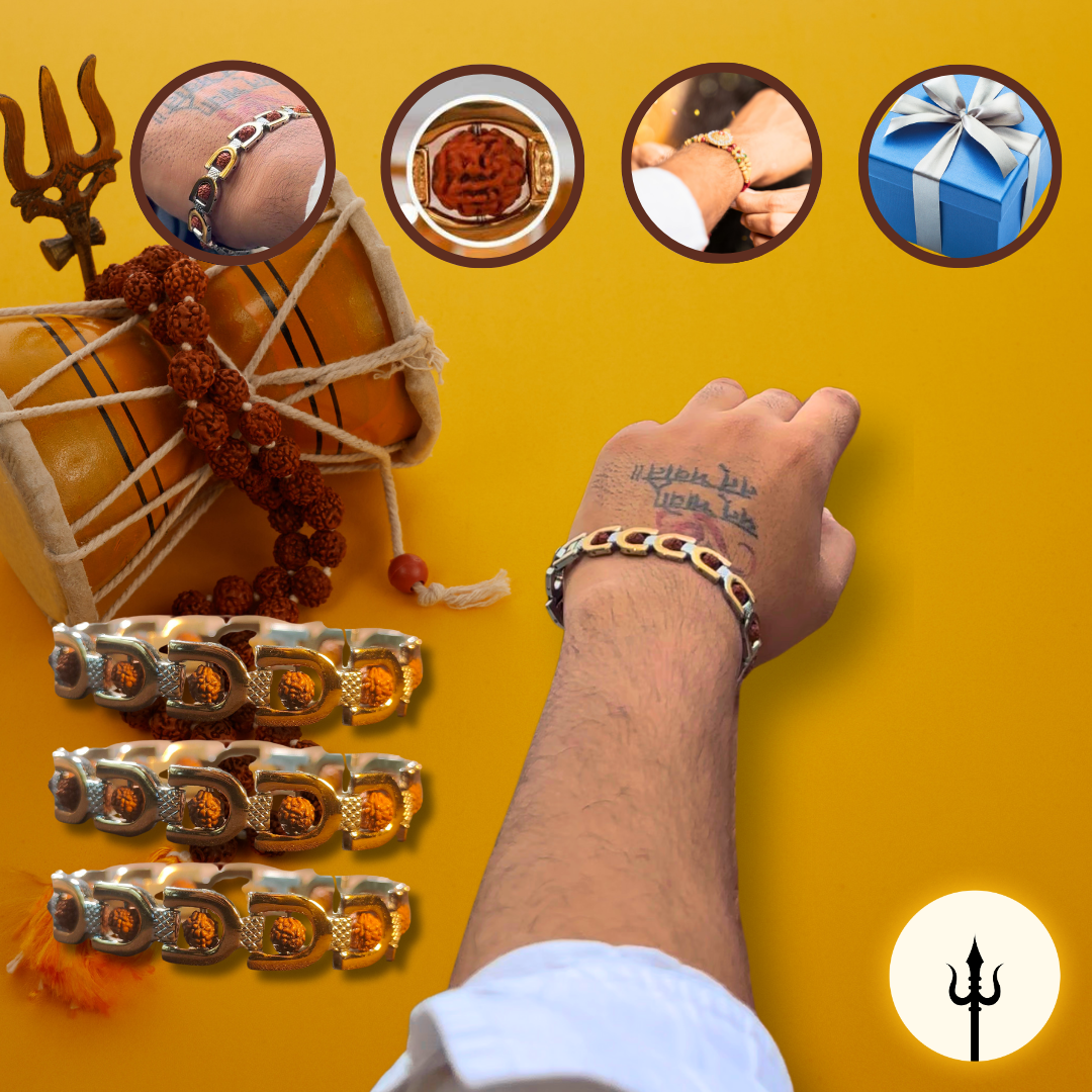 DivyaRudraksha Bracelet (Gold Plated)